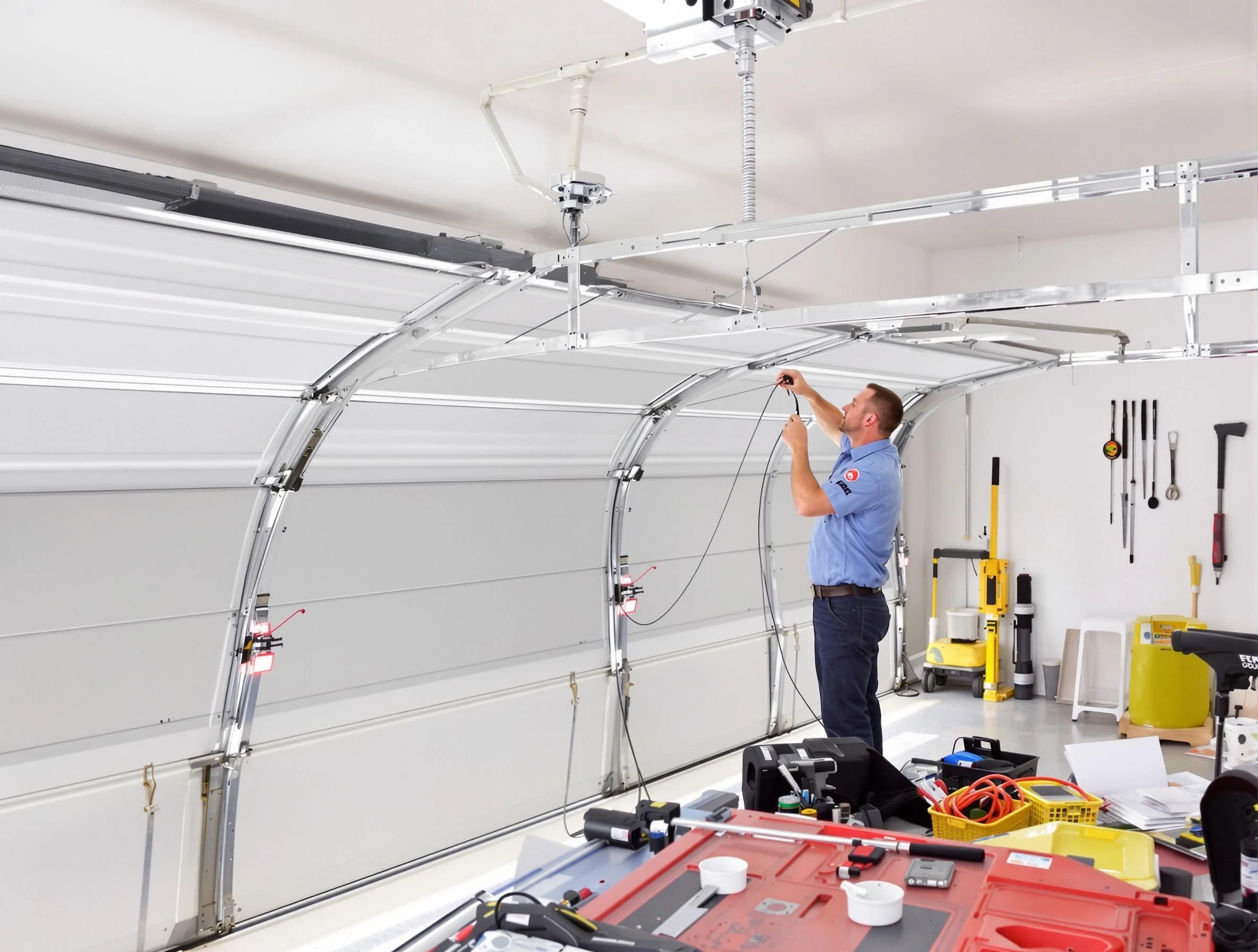 Garage door cable repair service by Clarkstown Garage Door Repair in Clarkstown