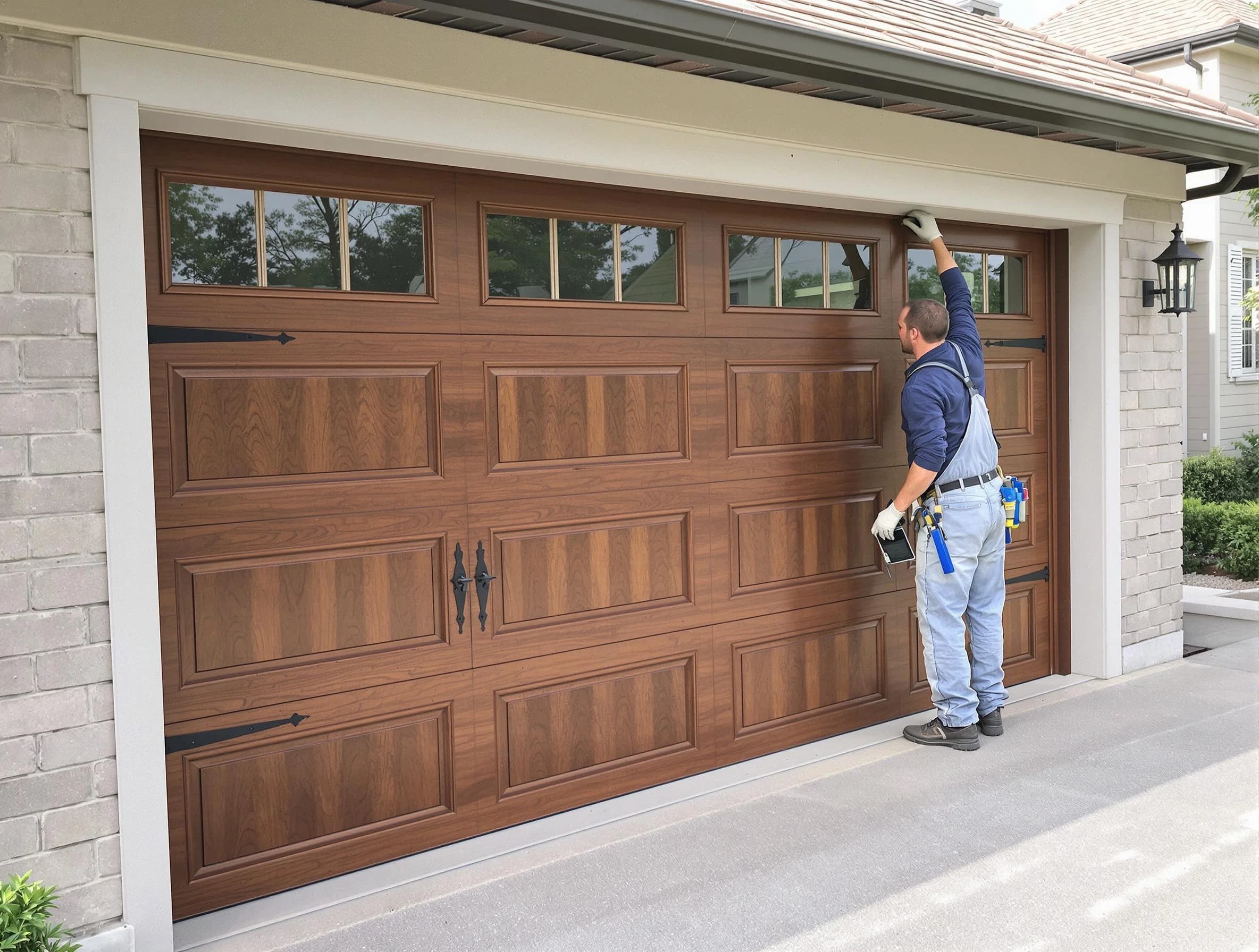 Custom garage door showcase by Clarkstown Garage Door Repair in Clarkstown