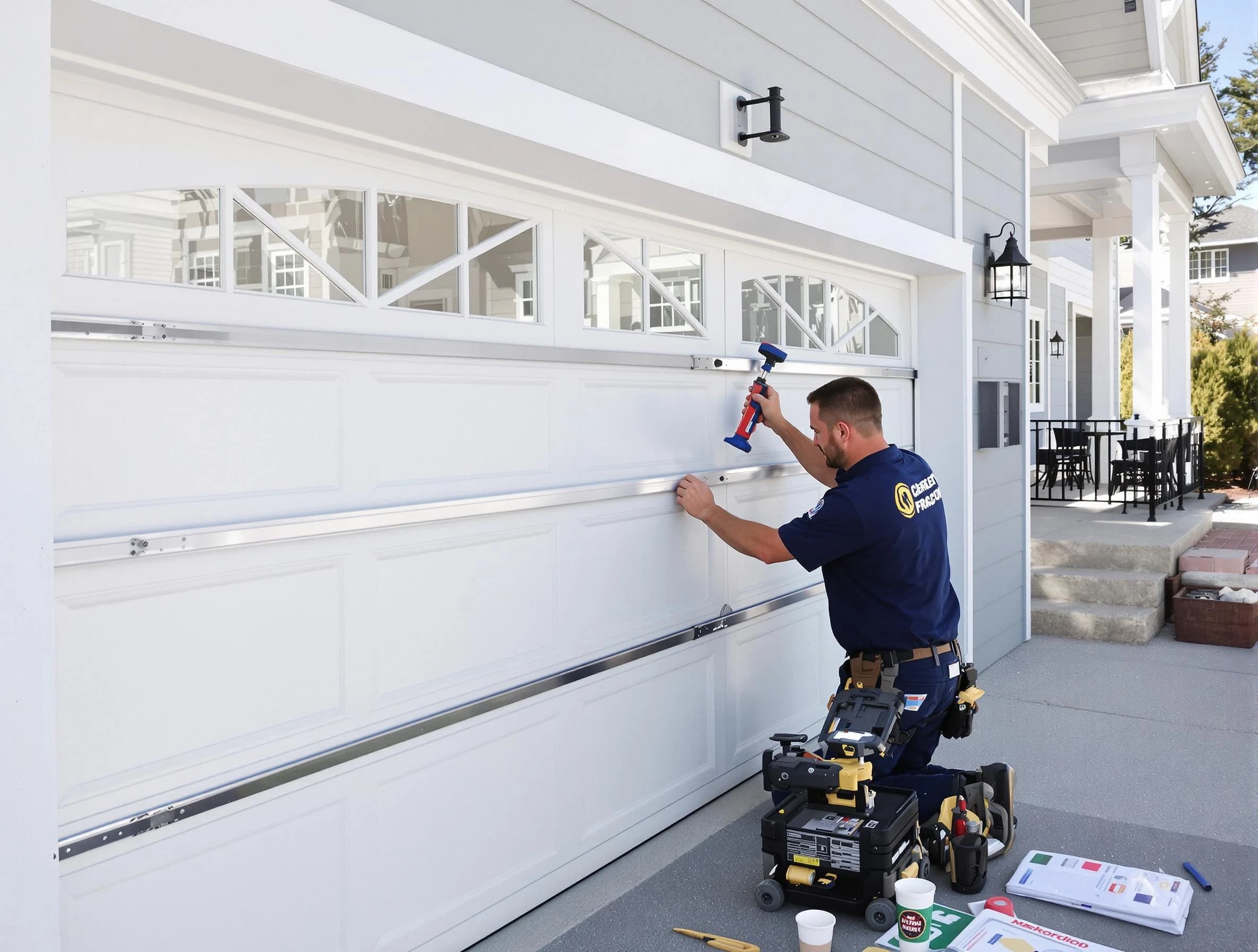 Professional garage door installation by Clarkstown Garage Door Repair in Clarkstown