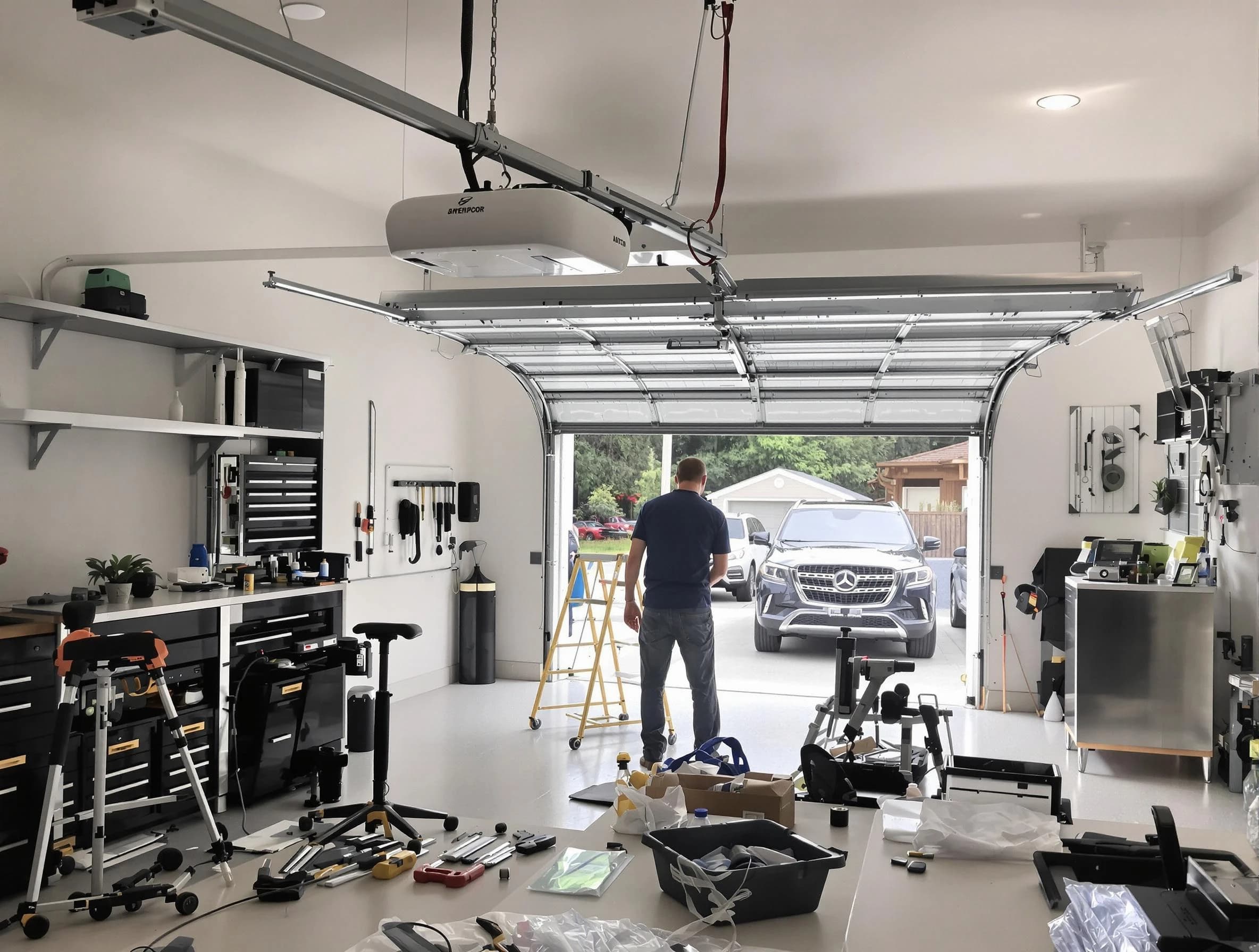 Garage door opener installation by Clarkstown Garage Door Repair in Clarkstown