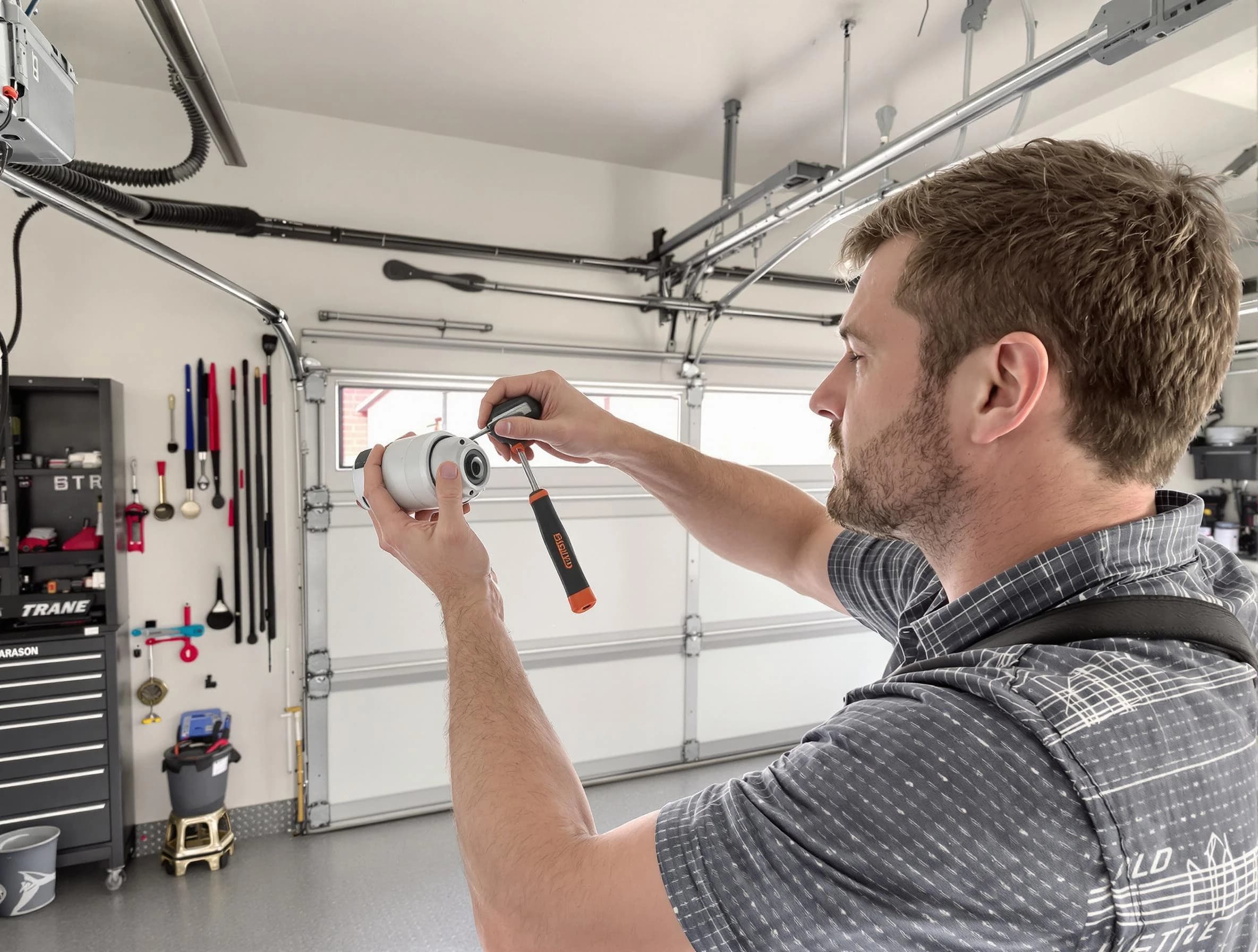 Garage door opener repair service by Clarkstown Garage Door Repair in Clarkstown