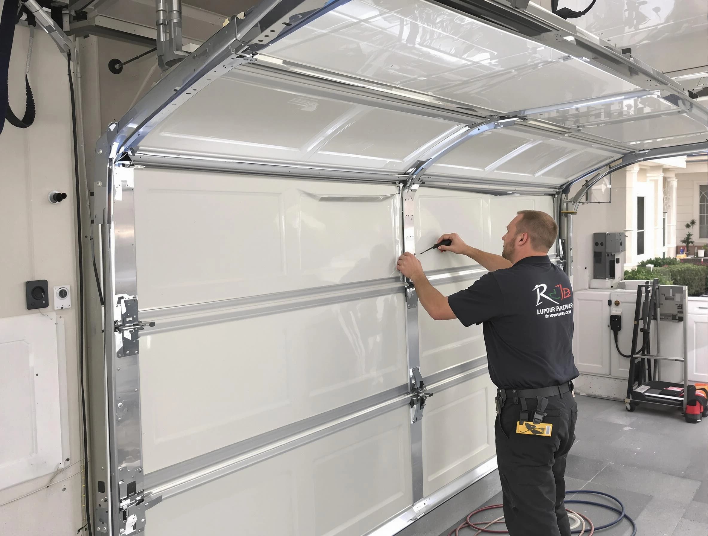 Clarkstown Garage Door Repair professional performing panel repair in Clarkstown