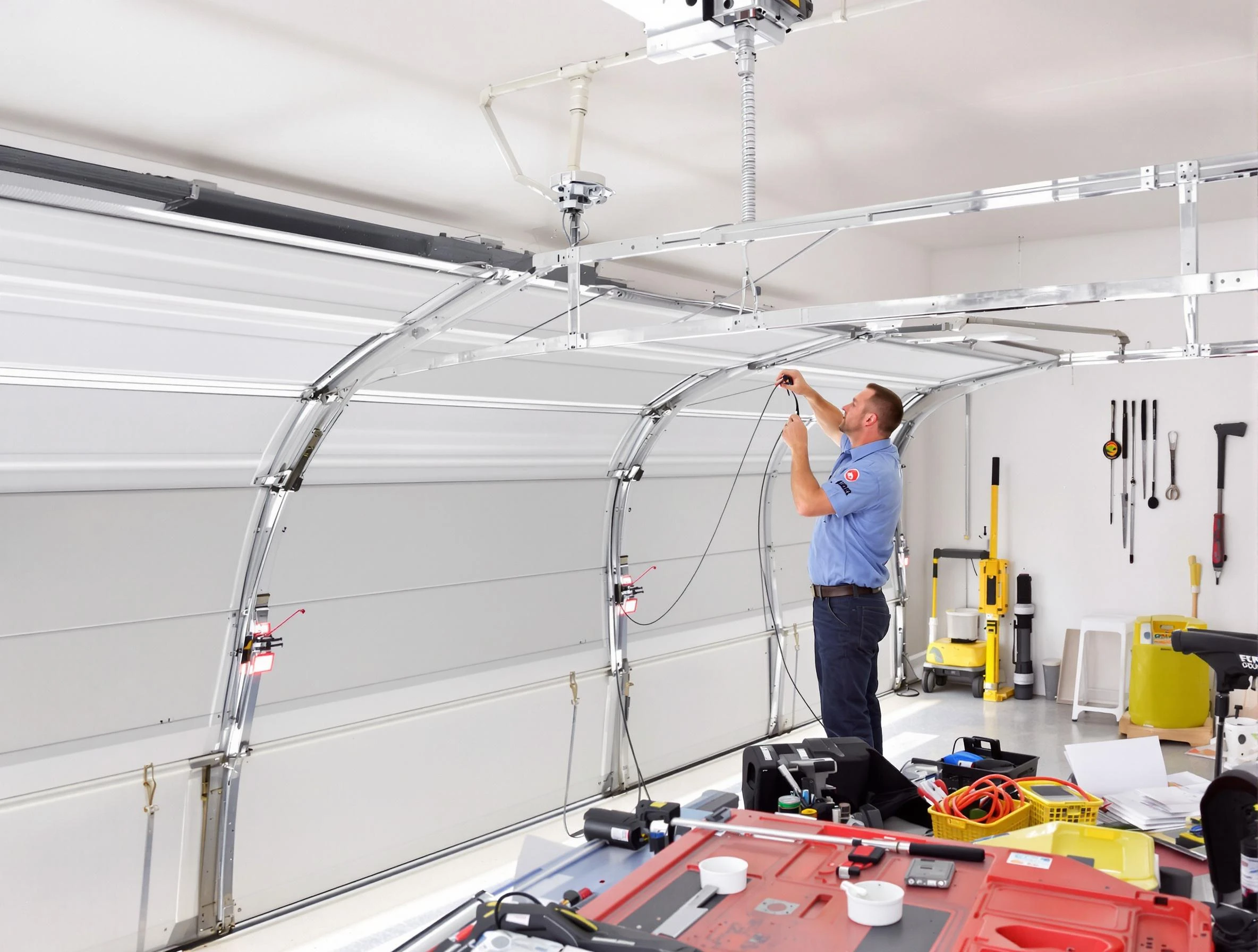 Garage door cable repair service by Clarkstown Garage Door Repair in Clarkstown