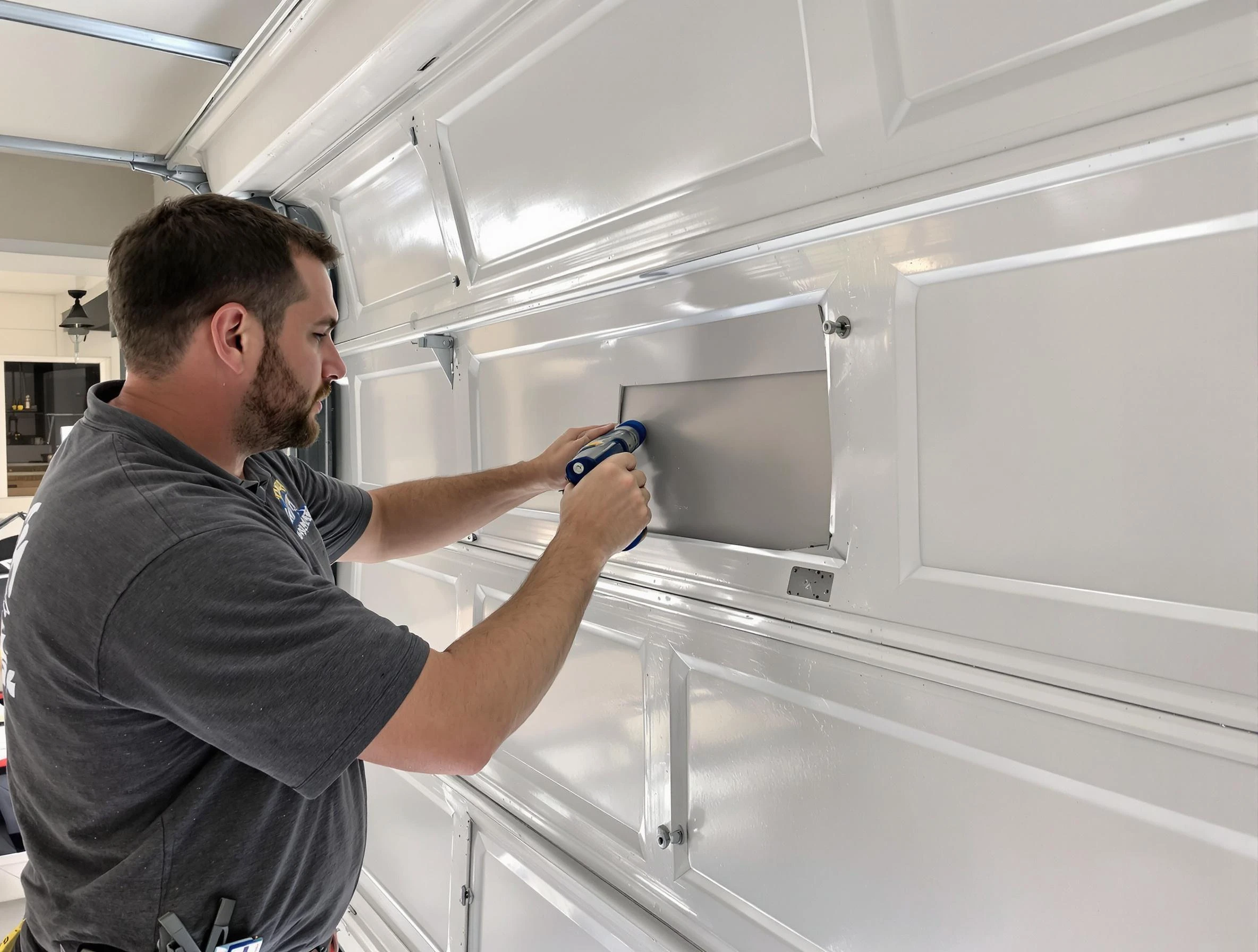 Garage door panel repair by Clarkstown Garage Door Repair in Clarkstown