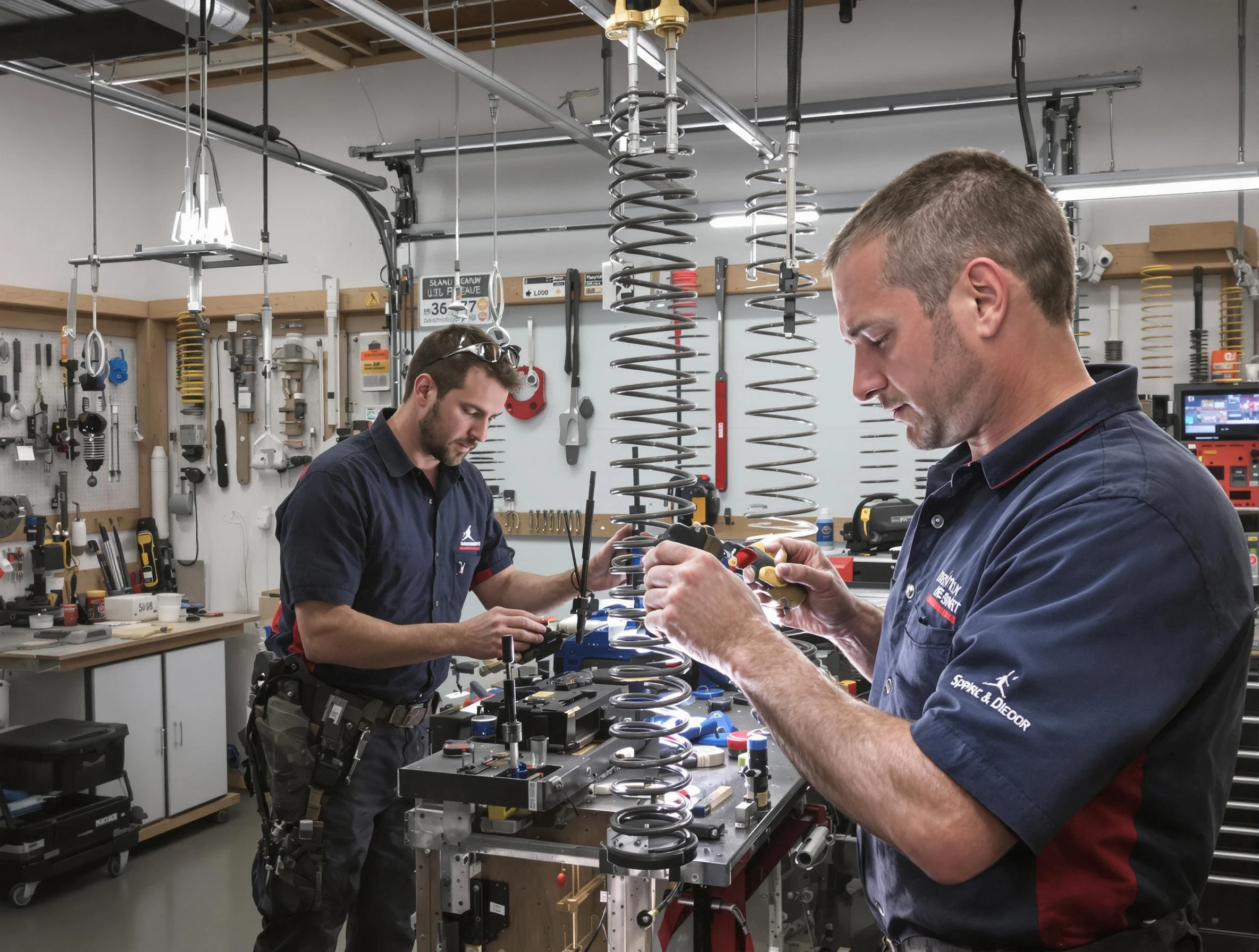 Garage door spring repair service by Clarkstown Garage Door Repair in Clarkstown